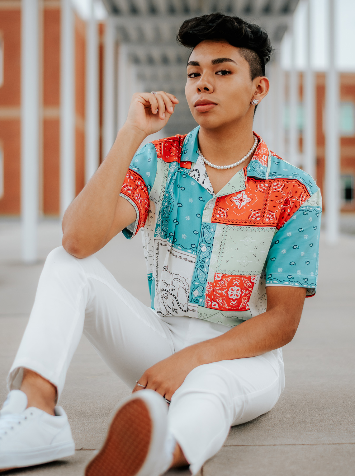 Isaac Peña served as the media captain at Easley for the 2020-21 school year