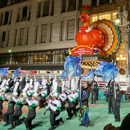 New York City Macy's Thanksgiving Day Parade Marching Band Tours