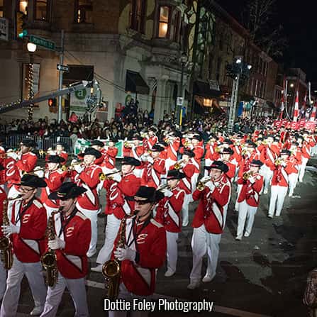 West Chester Old Fashioned Christmas Parade Marching Band Tours